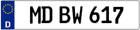 Trailer License Plate
